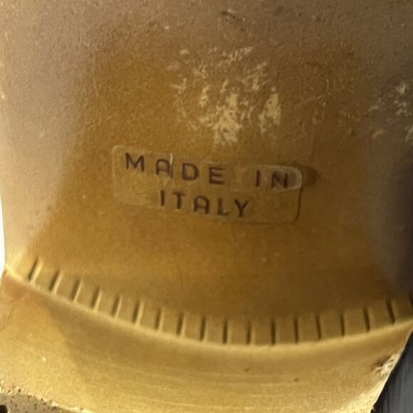 Eurosuole Western Front Zip Up Boots Men Size 9 US, 42 EU Brown Leather Cushion - Picture 9 of 11